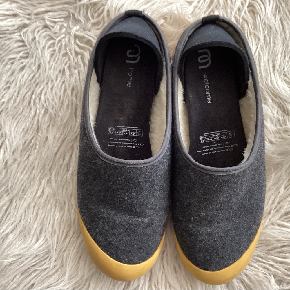 Mahiba Gray and Yellow Slip-On  Men’s slippers, size 12 made in Portugal